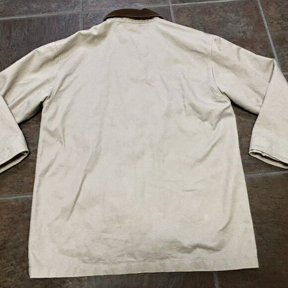 ~~BOUNDARY WATERS Chore Barn Utility Jacket Ivory Flannel UNISEX M Lined - Picture 6 of 6